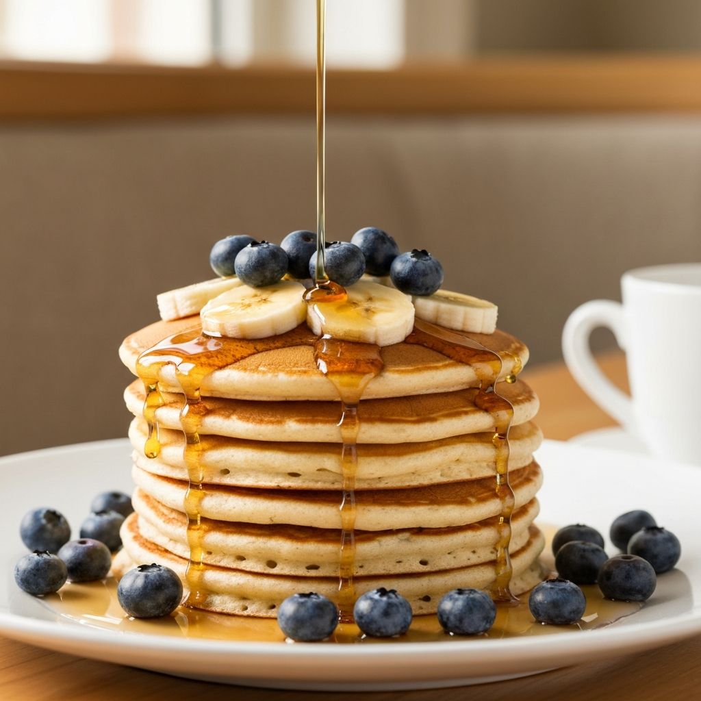 Pancakes saludables con frutas