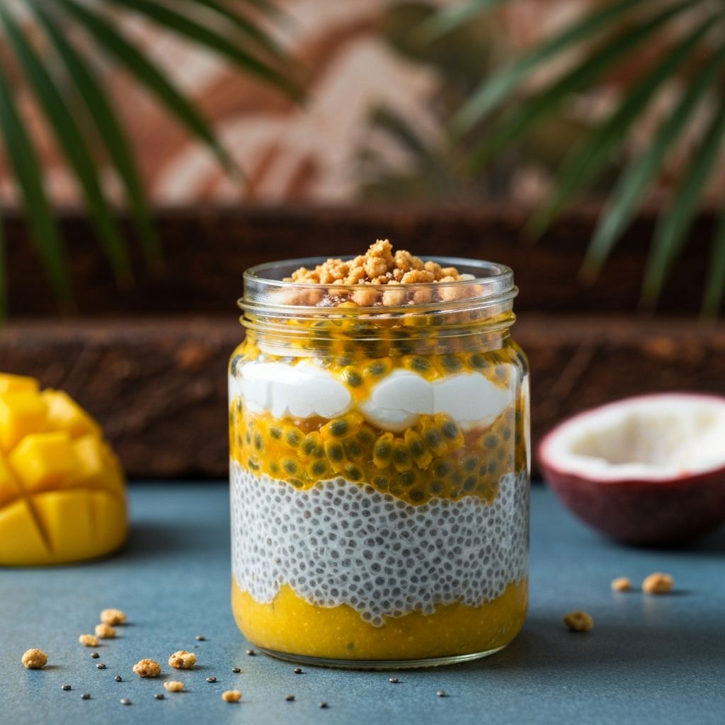 Pudding de chía con mango